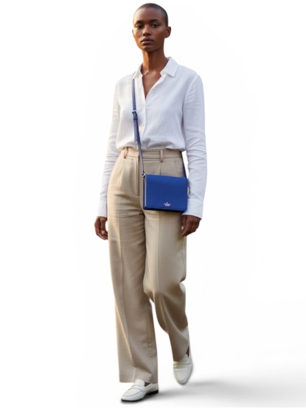 EUC Kate Spade Cameron Street Small Dody Crossbody Royal Blue Silver Hardware